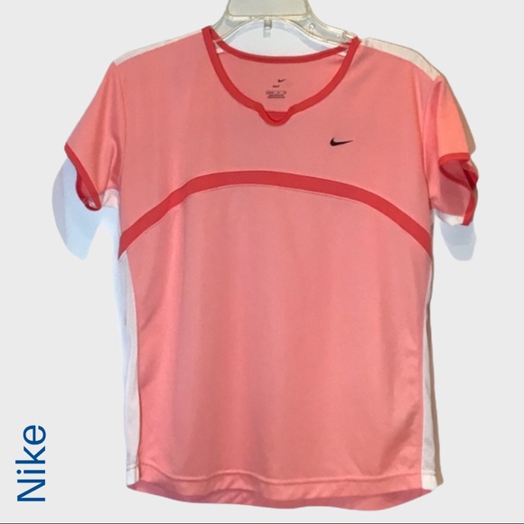 Nike Tops - 🌈 Nike dri fit pink & coral athletic tee